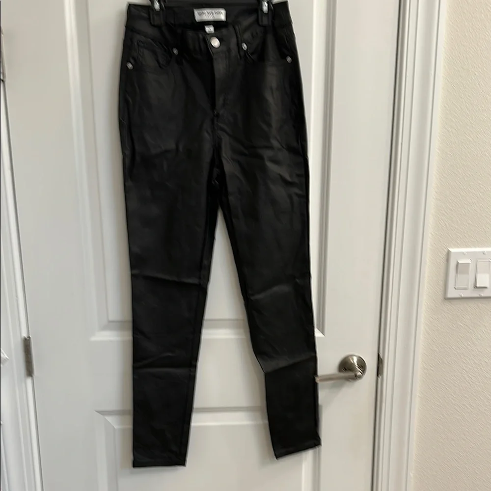 Marc New York Black faux leather High-Waisted Pants